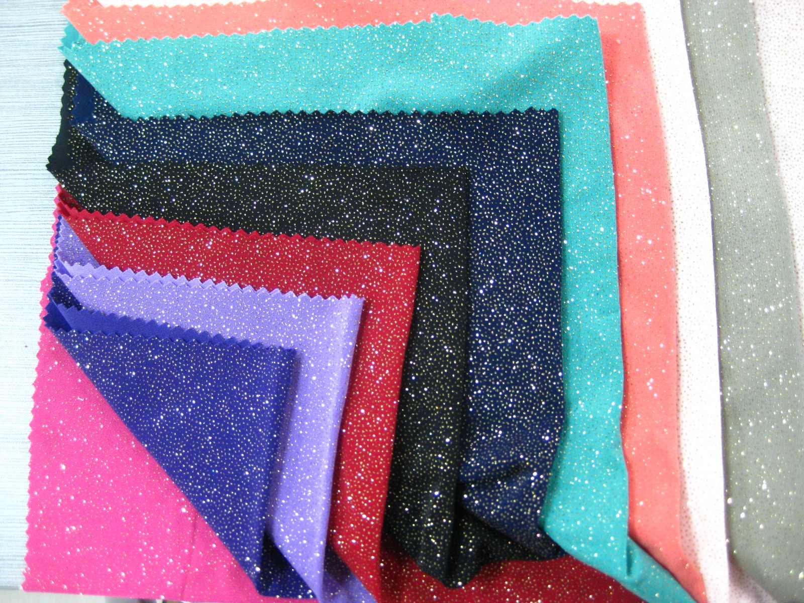 ITY SPANDEX KNIT PD WITH GOLD GLITTER