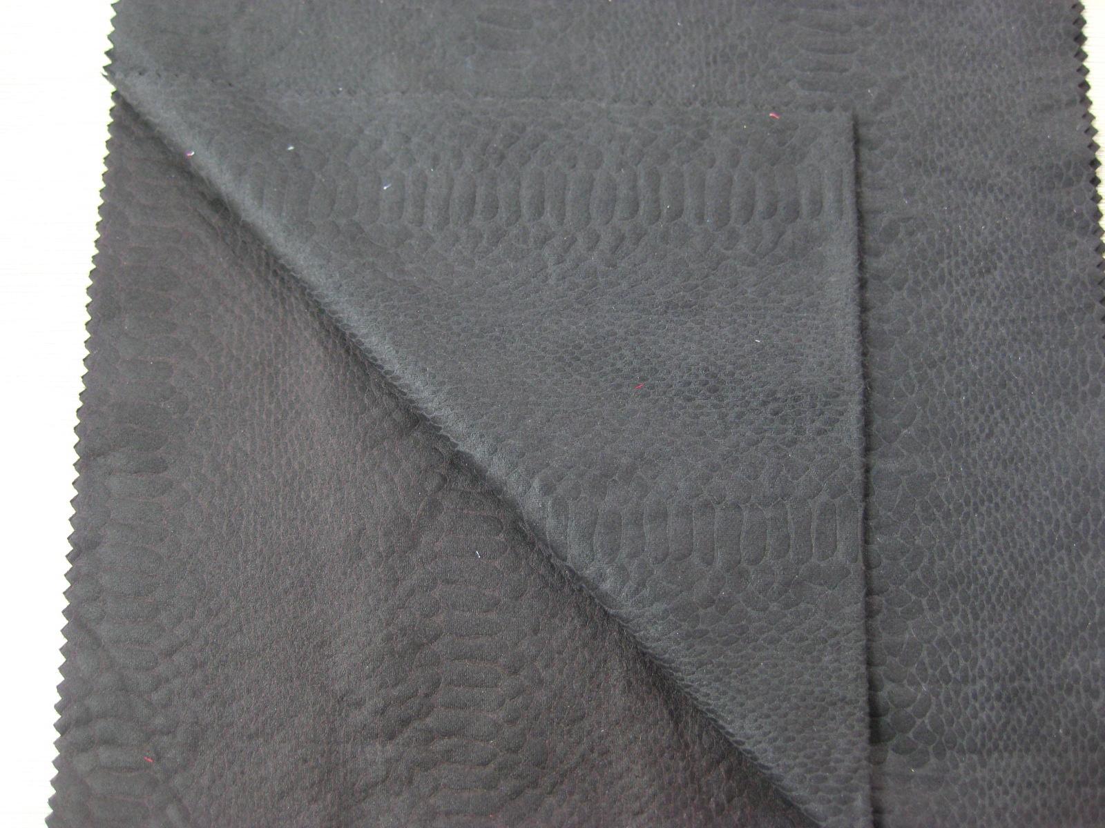 POLY KNIT SUEDE SPN FOIL PRINT