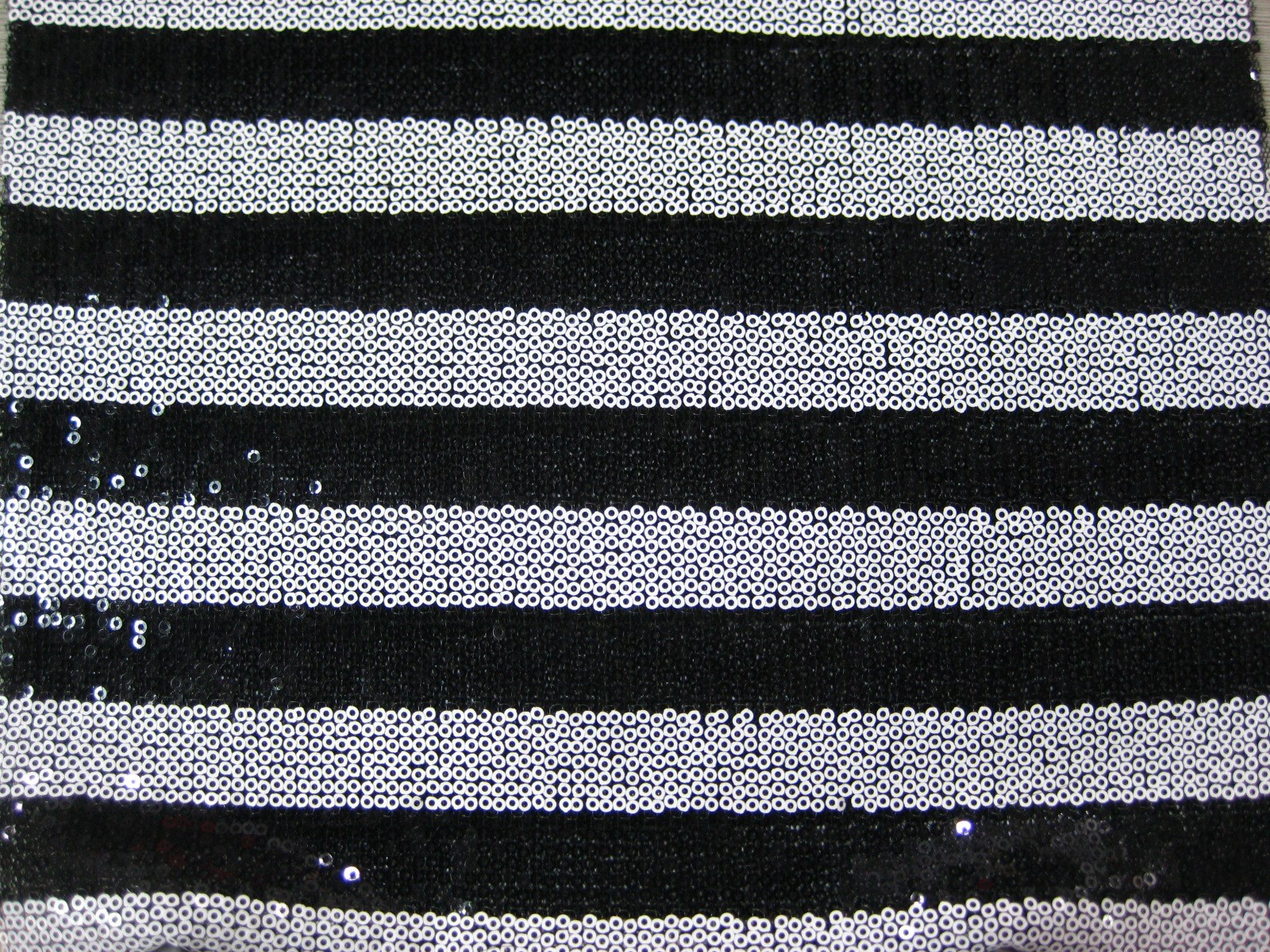 POLY MESH WITH SPANGLE  STRIPE DESIGN